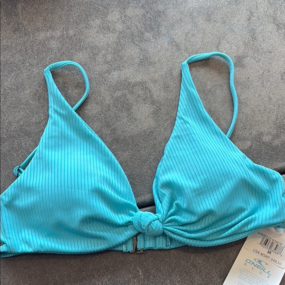 O’Neill Saltwater Solids Rib Pismo Top Med - NWT